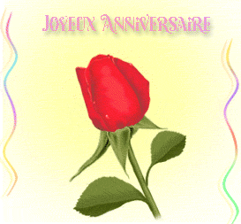 Gif animé joyeux anniversaire coeur rouge